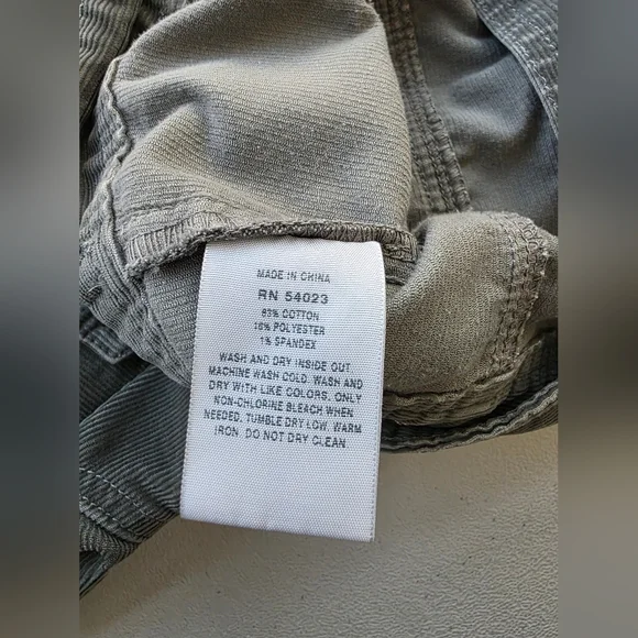 Gap 1969 Gray Corduroy Trucker Jacket XS Vintage Boho Utility Indie Gorpcore - Picture 7 of 8